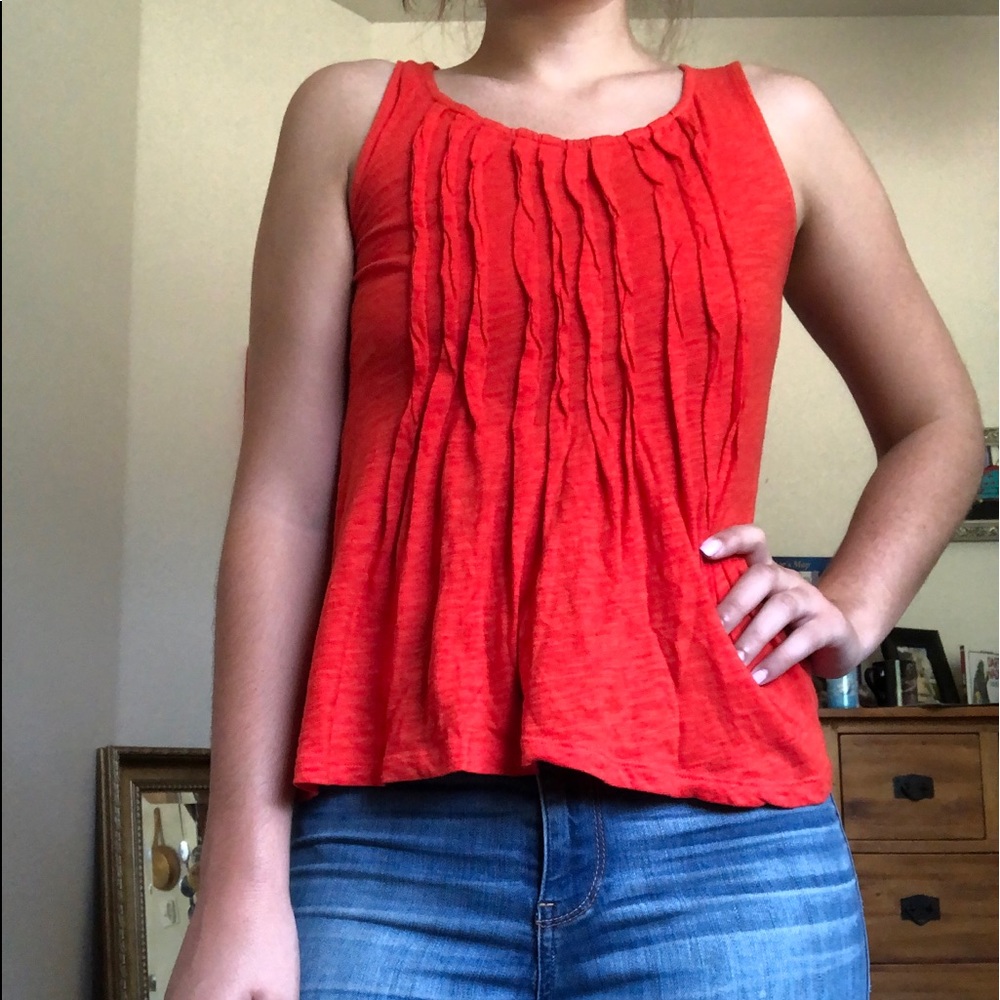 Orange anthrolpologie top